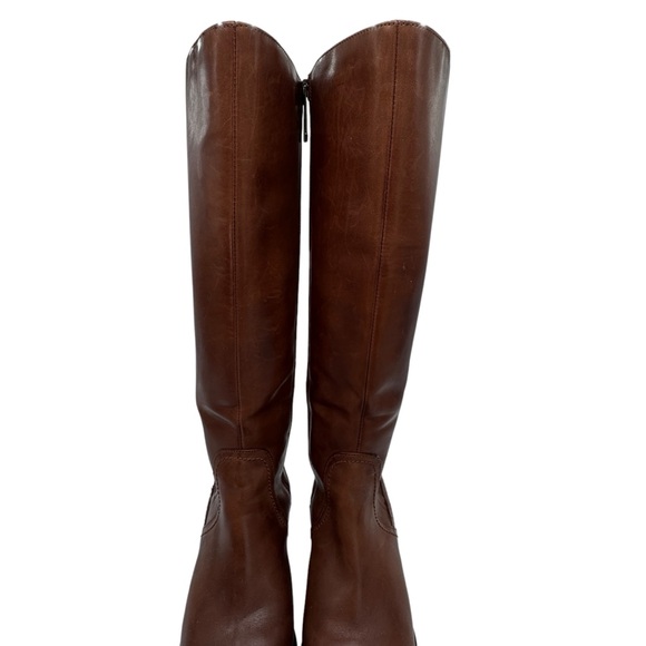 Blondo Women's Brown Leather Riding Boots Knee high Side Zip Heeled Size 7 - Picture 9 of 16